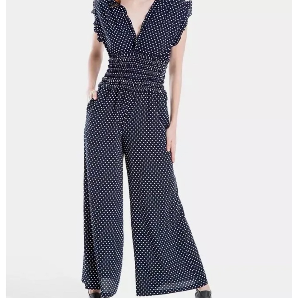 •Max Studios• Stretchy Patterned Jumpsuit
